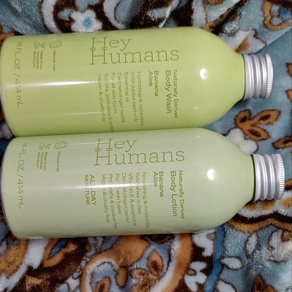 Hey Humans brand body wash & lotion New